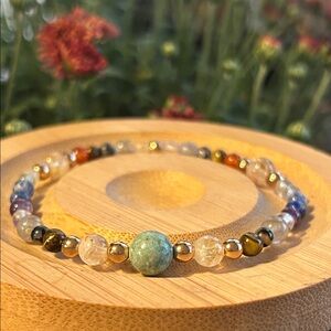 Handmade multi Crystal Beaded Bracelet